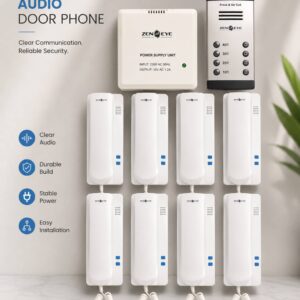 AUDIO DOOR PHONE WITH OUTER PANEL FOR SIX FLOOR