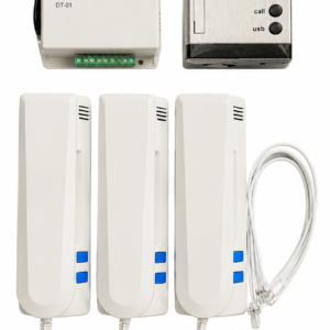Audio Door Phone Handset for three floor| Wired Intercom System | Clear 2-Way Communication | Door Unlock Function | Home & Office Security Device
