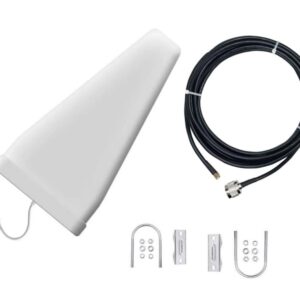 14dBi LPDA Directional WiFi Antenna  | High-Gain 50 Ohm Outdoor Antenna | Includes Mounting Clamp