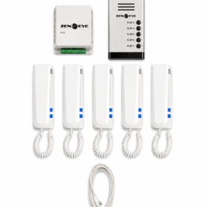 five Audio Door Phone Handset | Wired Intercom System | Clear 2-Way Communication | Door Unlock Function | Home & Office Security Device