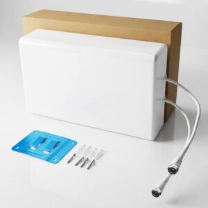 5G MIMO Patch Panel Directional Antenna, 9 dBi High Gain, 700-4000MHz Wideband Coverage, Indoor/Outdoor Weatherproof Antenna for Cellular Networks, IoT, Fixed Wireless etc