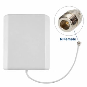 9 dBi Patch Panel Antenna | Wideband 698-2700 MHz | Indoor/Outdoor Directional Antenna | Made in India | Threaded RF Interface | Wall/Pole Mount