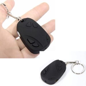 Spy Keychain Camera 720P HD Mini Hidden Camera with Audio Video Recording, Portable Key Ring Security Camera, Supports Up to 32GB SD Card, Mini DVR Camera